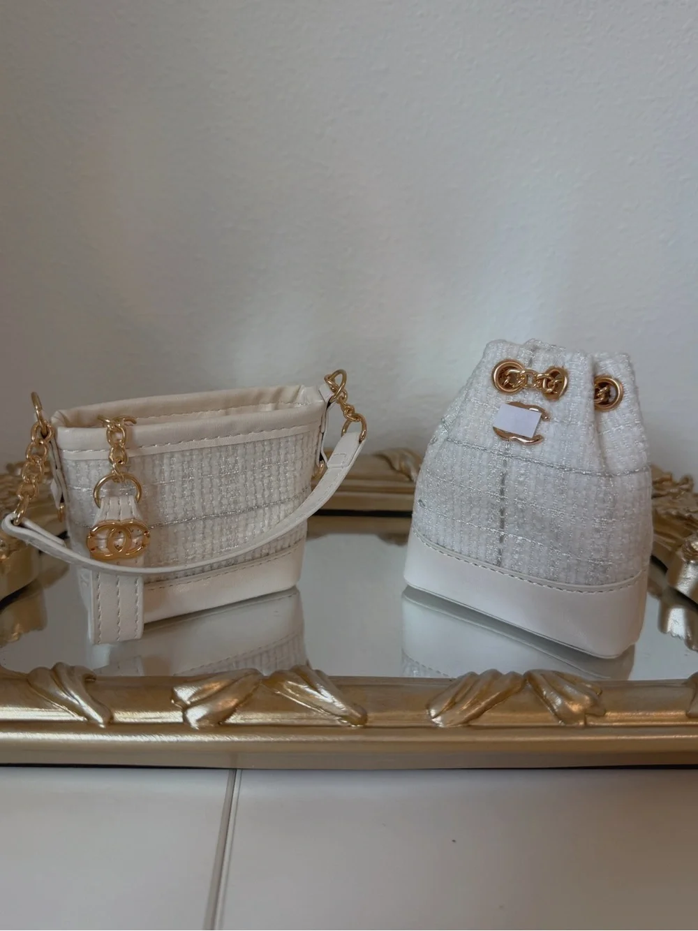 Mini Tweed Bag Charm Set